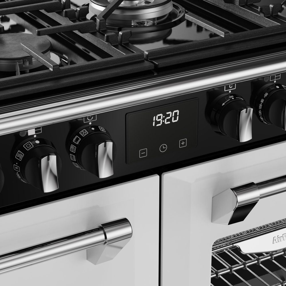 Stoves Richmond Deluxe 100DF Dual Fuel Range Cooker 444412016 - ICE WHITE Stoves Richmond Deluxe 100DF Dual Fuel Range Cooker 444412016 - ICE WHITE