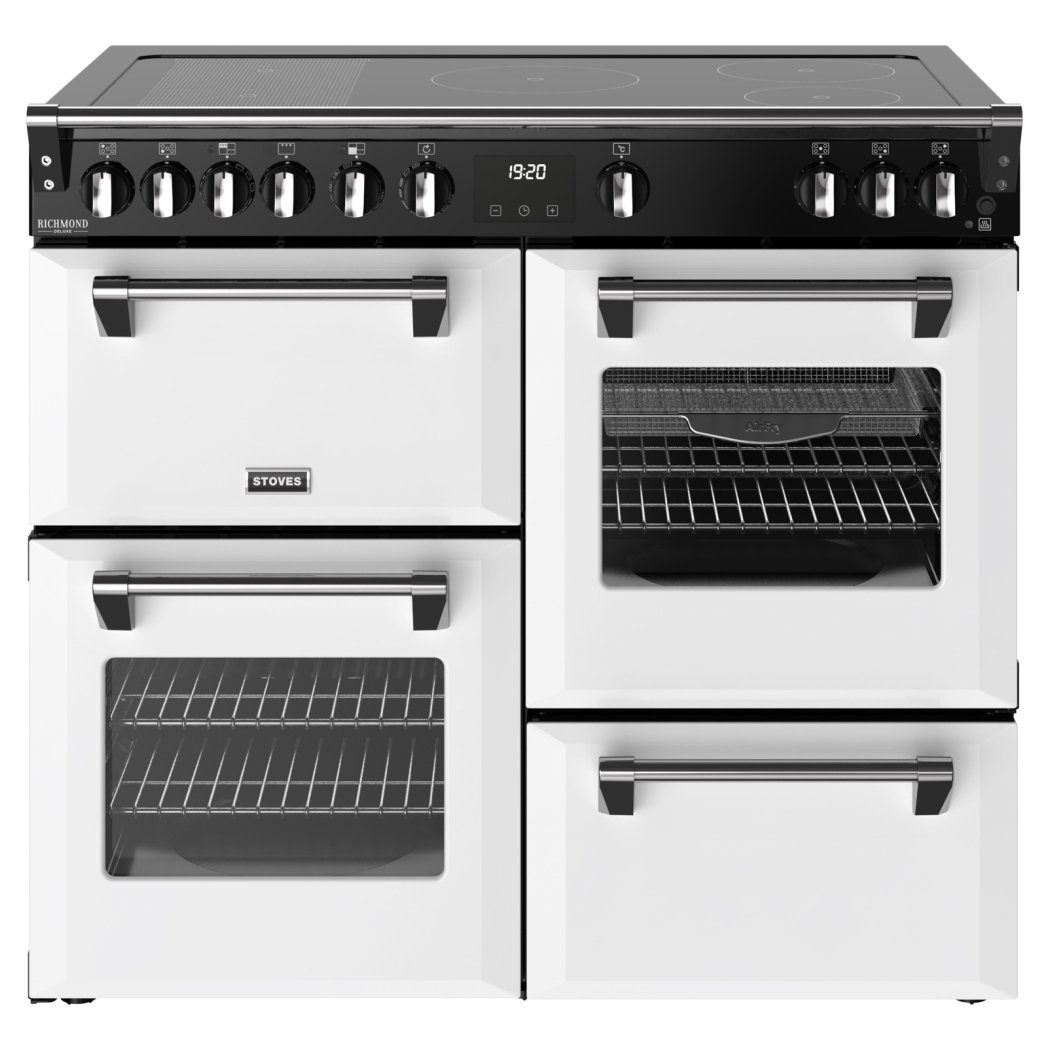 Stoves Richmond Deluxe 100EI Induction Range Cooker 444412022 - Ice White