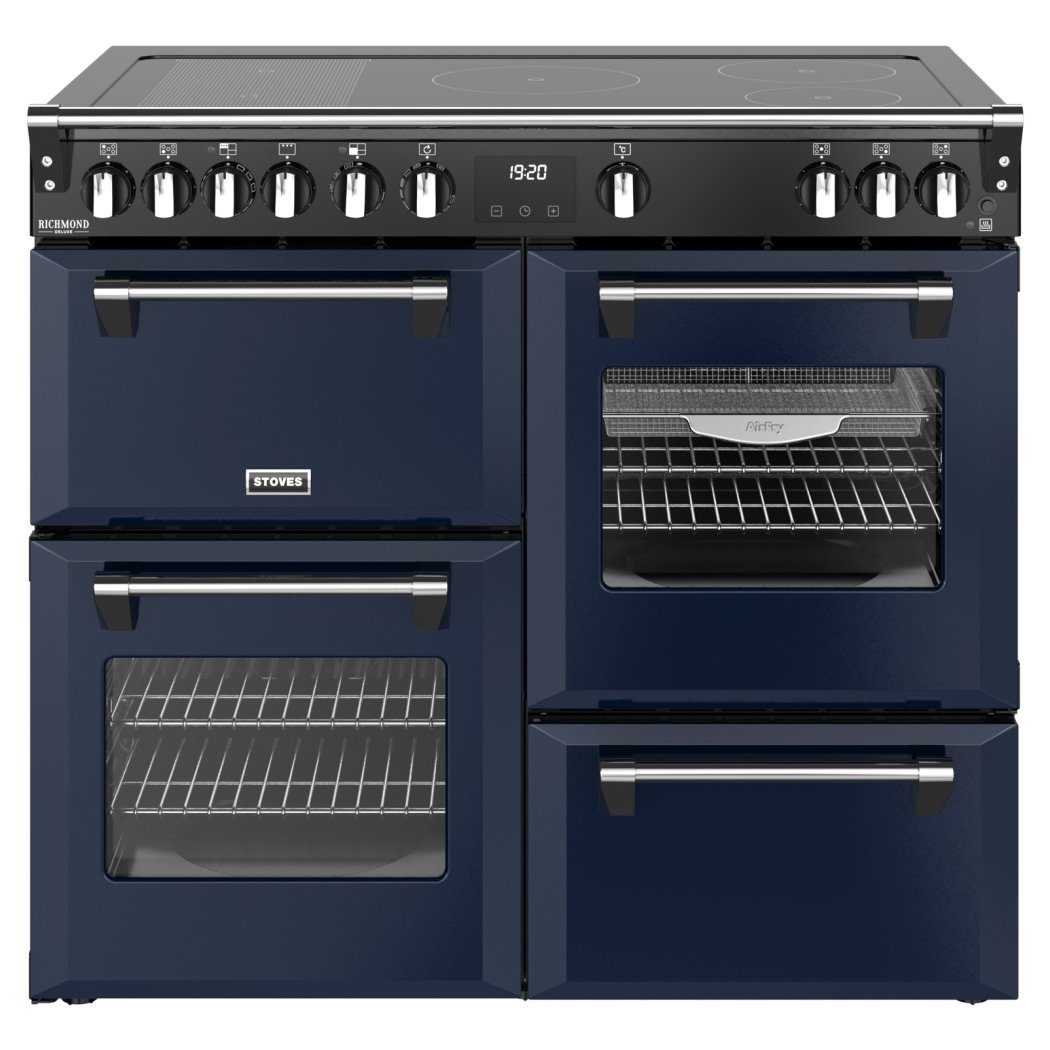Stoves Richmond Deluxe 100EI Induction Range Cooker 444412024 - Midnight Blue