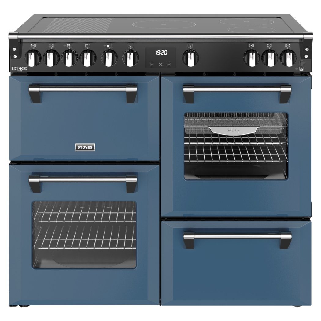 Stoves Richmond Deluxe 100EI Induction Range Cooker 444412023 - Twilight Blue