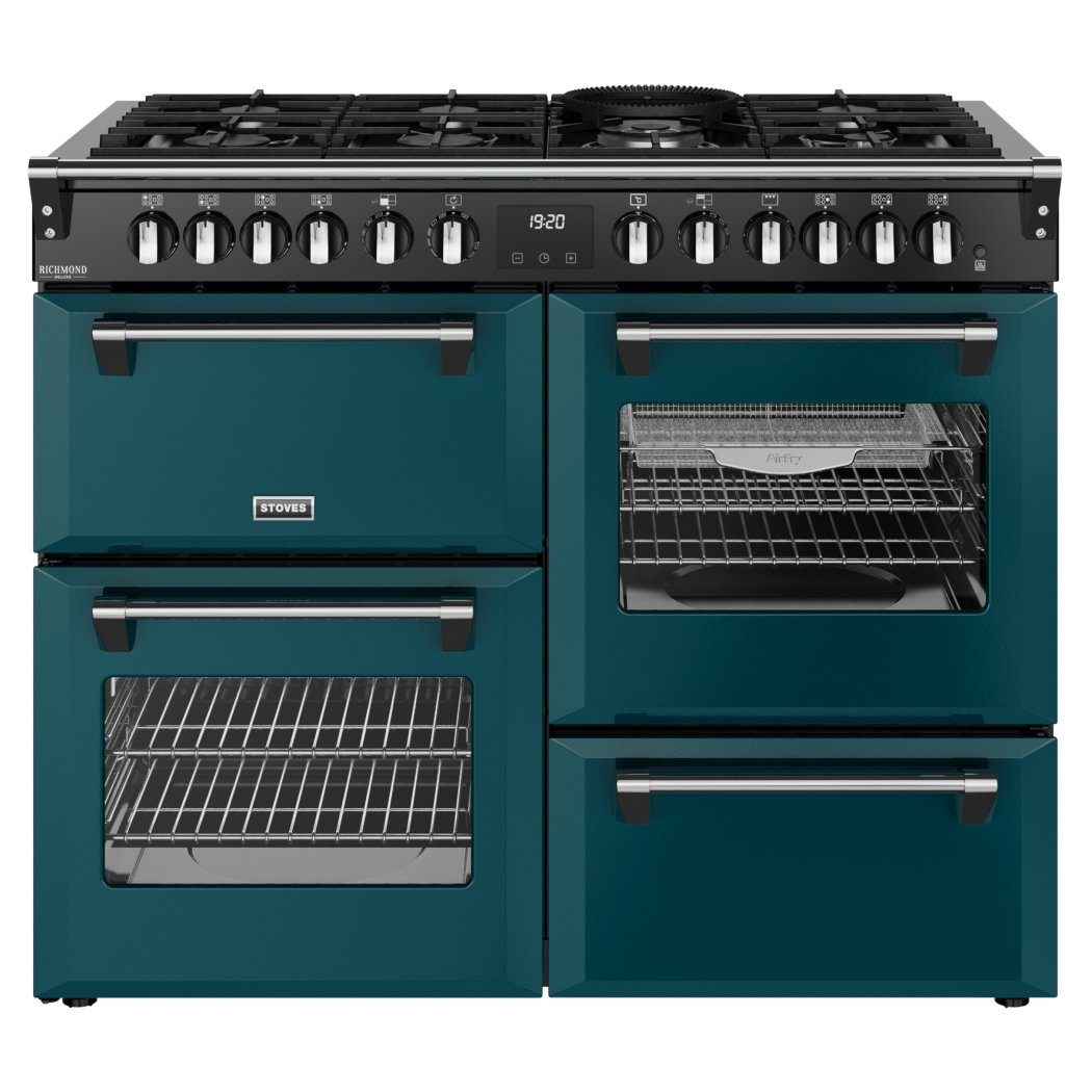Stoves Richmond Deluxe 110DF Dual Fuel Range Cooker 444412031 - Deep Marine