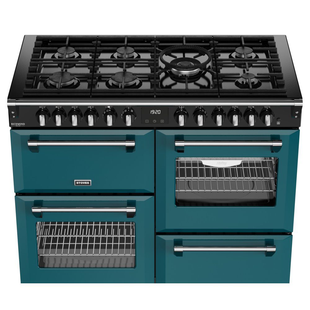 Stoves Richmond Deluxe 110DF Dual Fuel Range Cooker 444412031 - Deep Marine Stoves Richmond Deluxe 110DF Dual Fuel Range Cooker 444412031 - Deep Marine