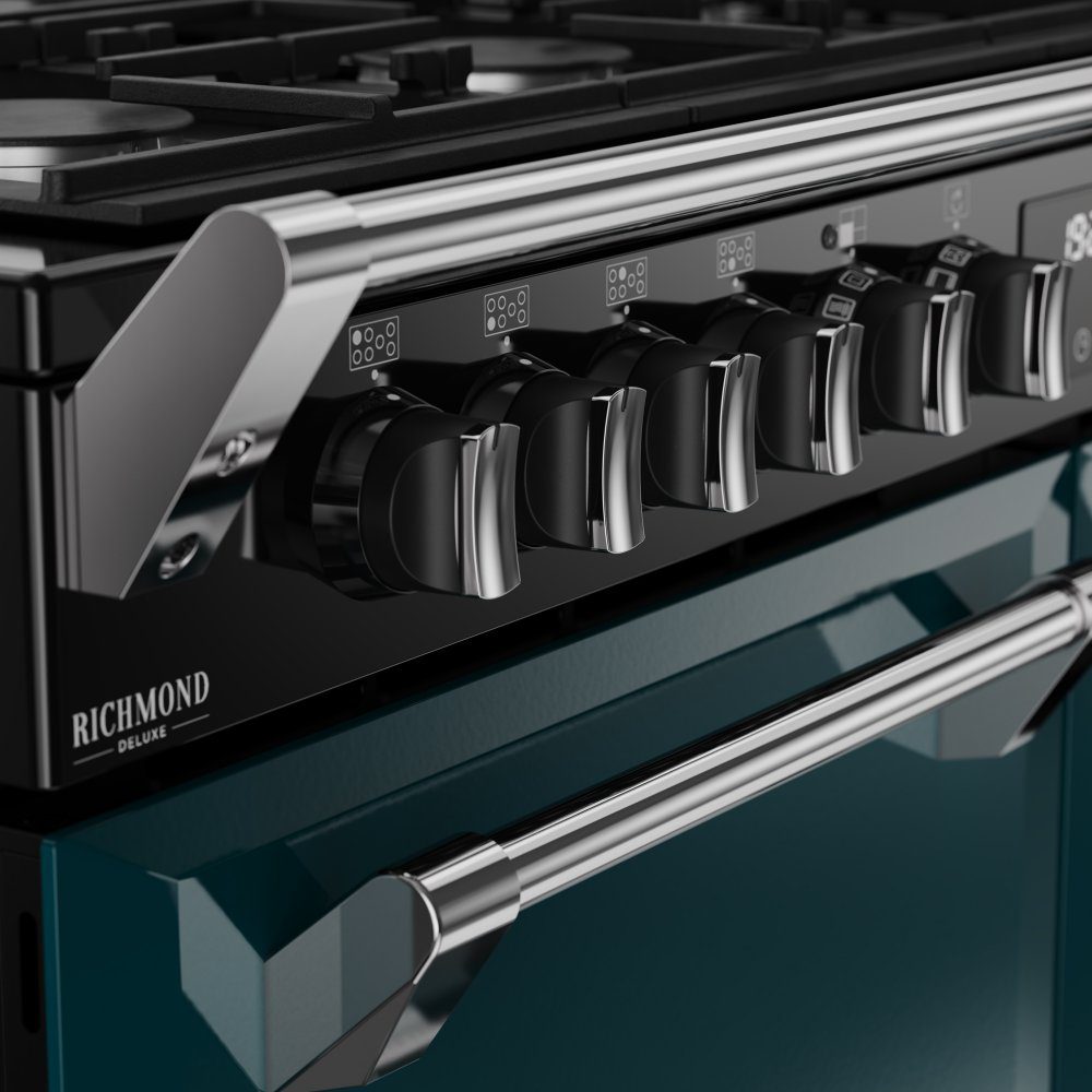 Stoves Richmond Deluxe 110DF Dual Fuel Range Cooker 444412031 - Deep Marine Stoves Richmond Deluxe 110DF Dual Fuel Range Cooker 444412031 - Deep Marine