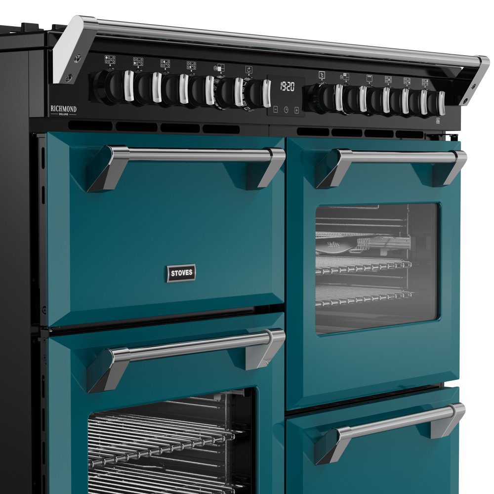 Stoves Richmond Deluxe 110DF Dual Fuel Range Cooker 444412031 - Deep Marine Stoves Richmond Deluxe 110DF Dual Fuel Range Cooker 444412031 - Deep Marine
