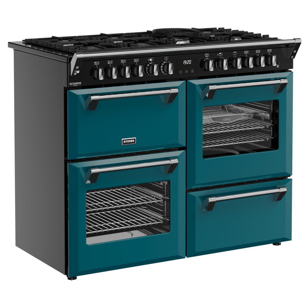 Stoves Richmond Deluxe 110DF Dual Fuel Range Cooker 444412031 - Deep Marine Stoves Richmond Deluxe 110DF Dual Fuel Range Cooker 444412031 - Deep Marine