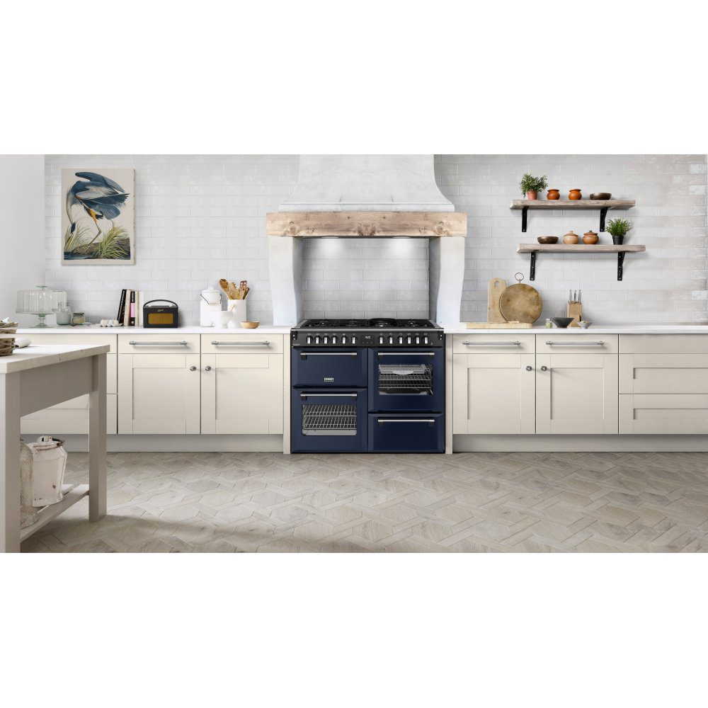 Stoves Richmond Deluxe 110DF Dual Fuel Range Cooker 444412030 - Midnight Blue Stoves Richmond Deluxe 110DF Dual Fuel Range Cooker 444412030 - Midnight Blue