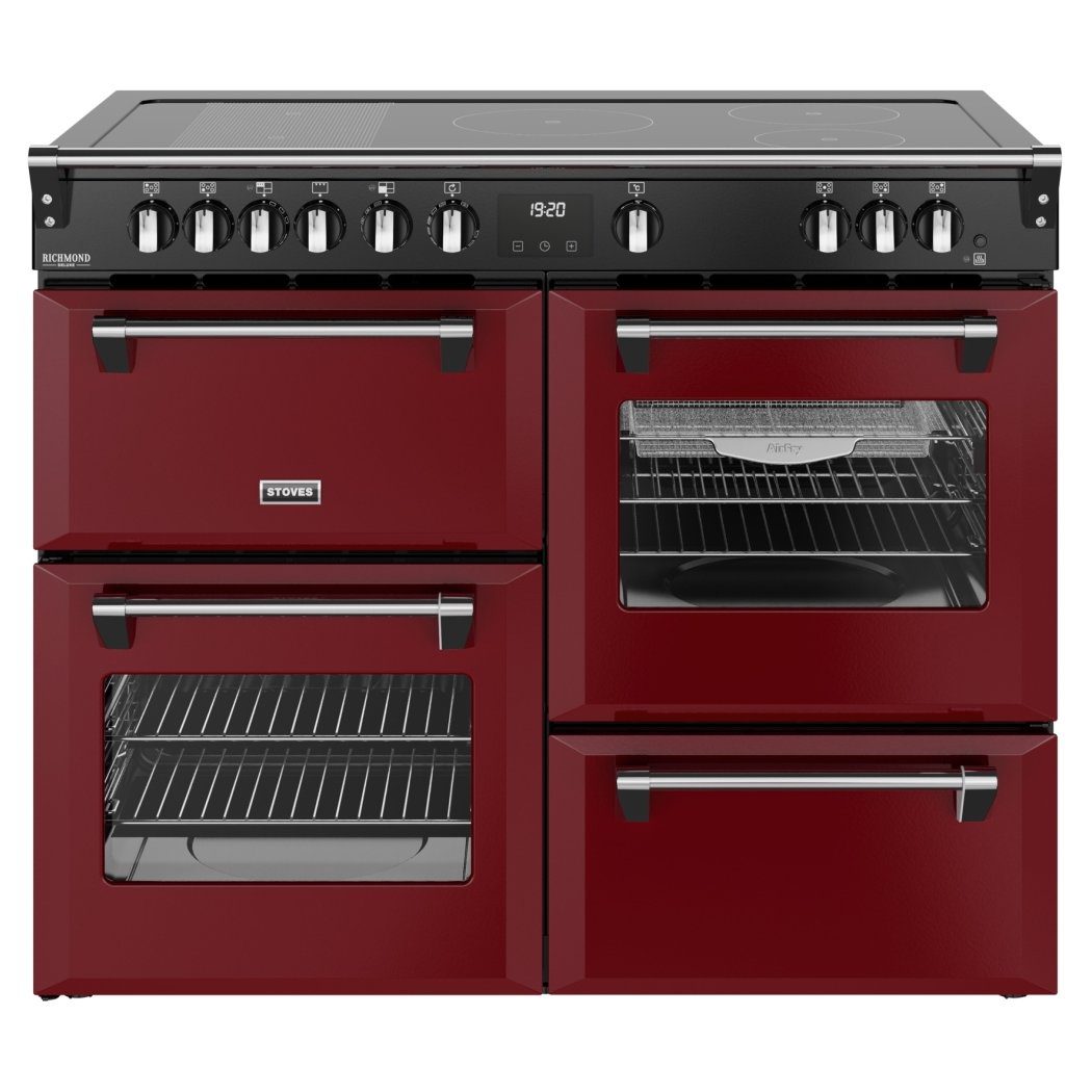 Stoves Richmond Deluxe 110EI Induction Range Cooker 444412038 - Garnet Red