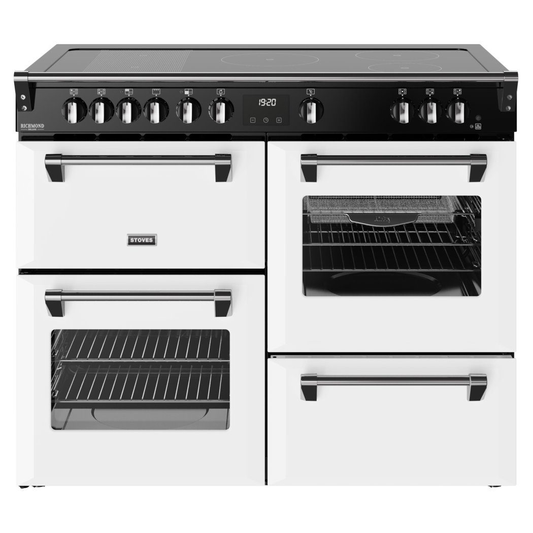 Stoves Richmond Deluxe 110EI Induction Range Cooker 444412034 - Ice White