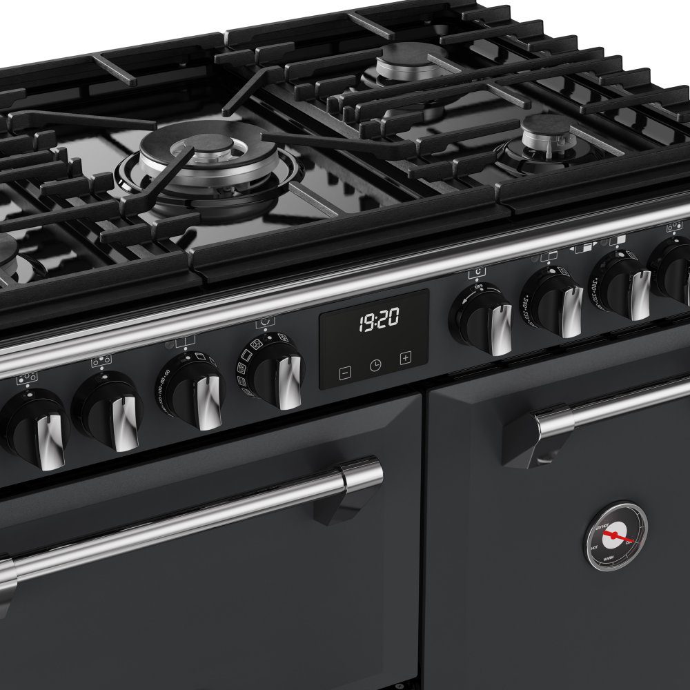 Stoves Richmond Deluxe 90DF Dual Fuel Range Cooker 444412003 - Anthracite Stoves Richmond Deluxe 90DF Dual Fuel Range Cooker 444412003 - Anthracite