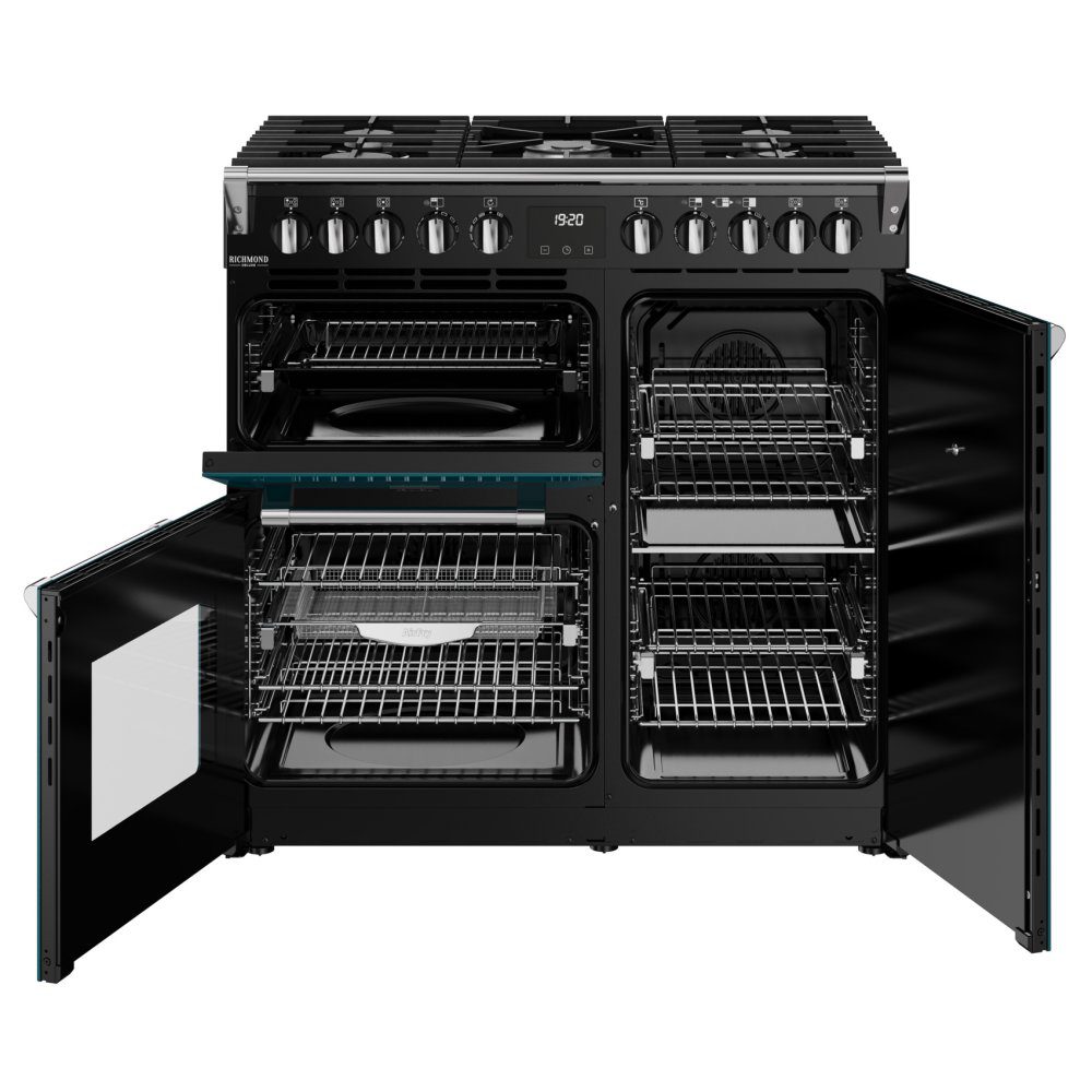 Stoves Richmond Deluxe 90DF Dual Fuel Range Cooker 444412007 - Deep Marine Stoves Richmond Deluxe 90DF Dual Fuel Range Cooker 444412007 - Deep Marine