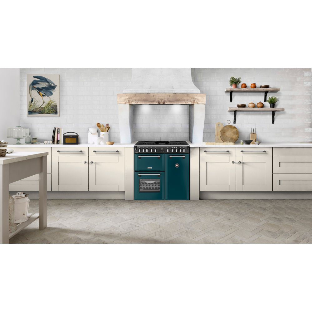 Stoves Richmond Deluxe 90DF Dual Fuel Range Cooker 444412007 - Deep Marine Stoves Richmond Deluxe 90DF Dual Fuel Range Cooker 444412007 - Deep Marine