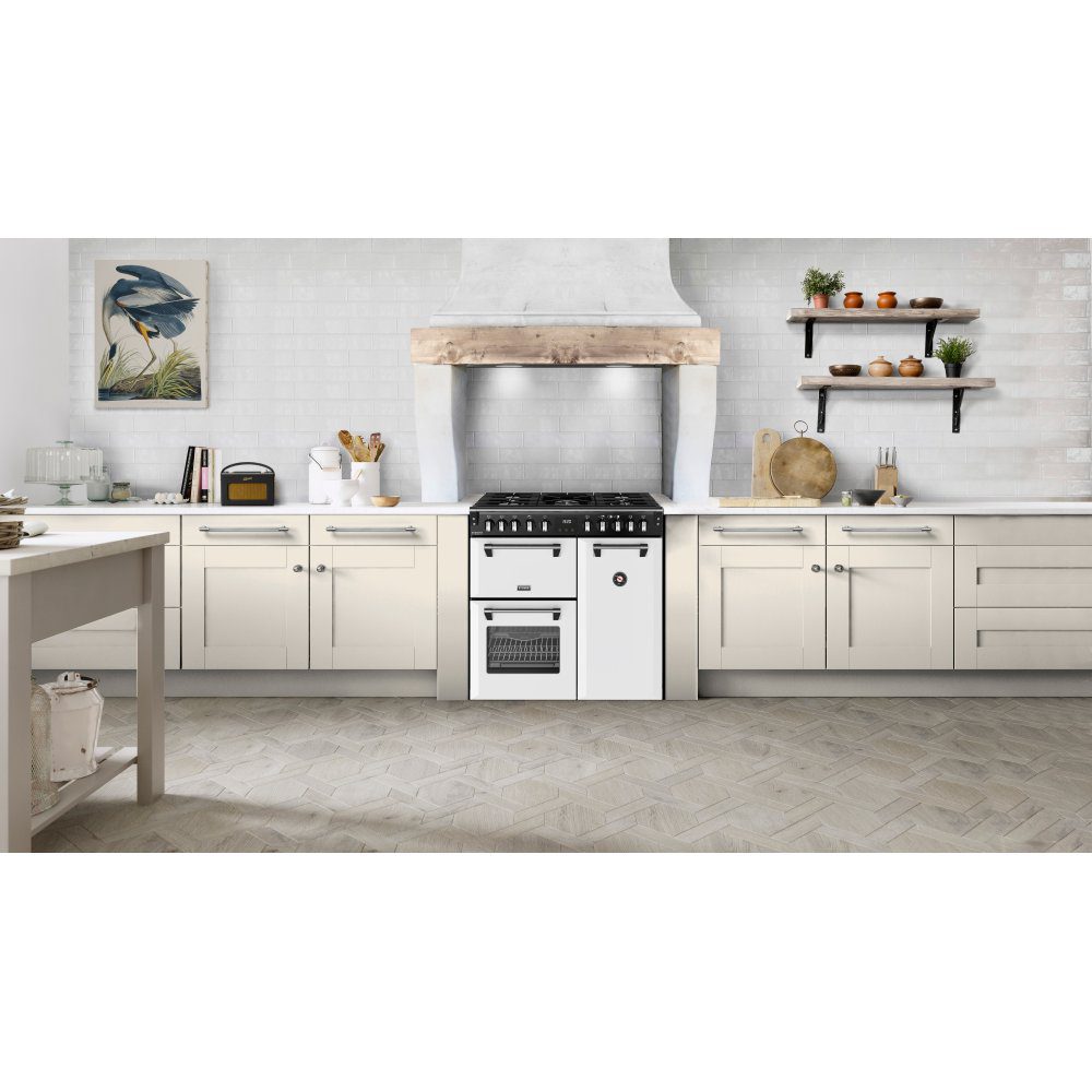 Stoves Richmond Deluxe 90DF Dual Fuel Range Cooker 444412004 - ICE WHITE Stoves Richmond Deluxe 90DF Dual Fuel Range Cooker 444412004 - ICE WHITE