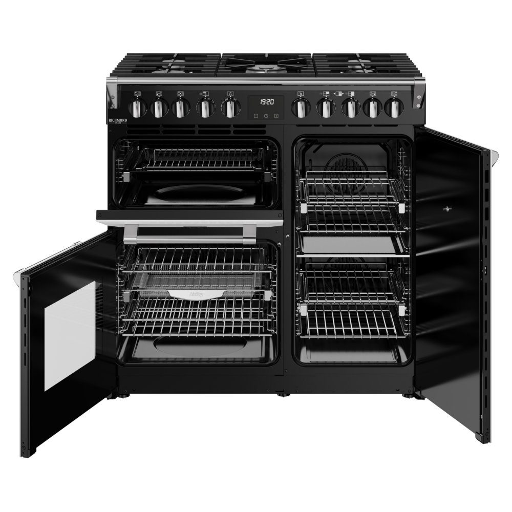 Stoves Richmond Deluxe 90DF Dual Fuel Range Cooker 444412004 - ICE WHITE Stoves Richmond Deluxe 90DF Dual Fuel Range Cooker 444412004 - ICE WHITE