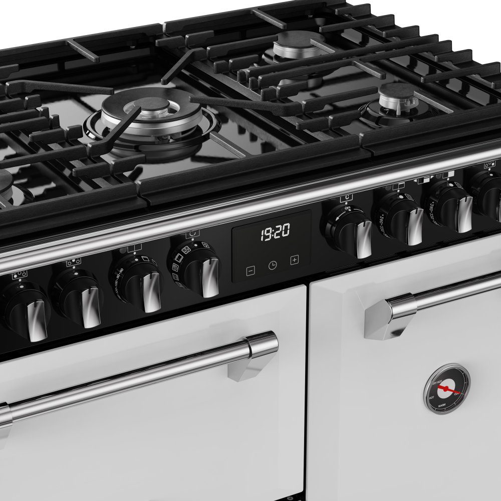 Stoves Richmond Deluxe 90DF Dual Fuel Range Cooker 444412004 - ICE WHITE Stoves Richmond Deluxe 90DF Dual Fuel Range Cooker 444412004 - ICE WHITE