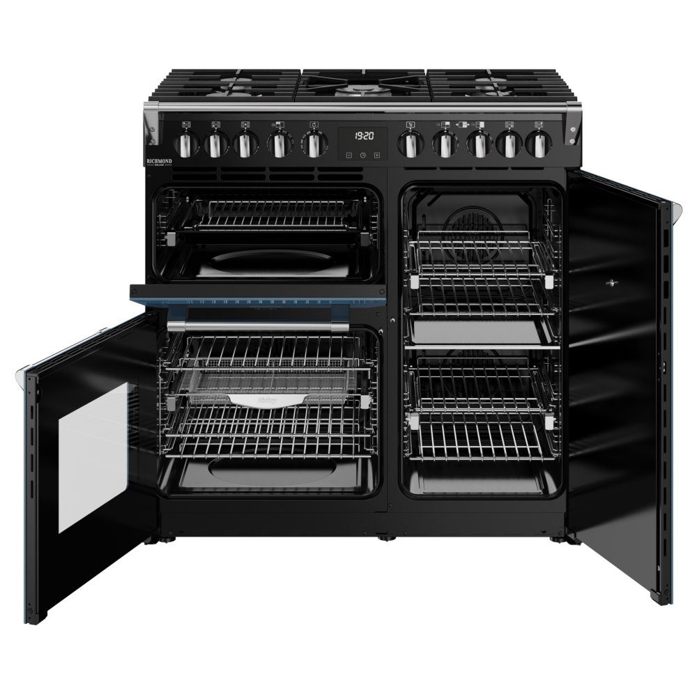 Stoves Richmond Deluxe 90DF Dual Fuel Range Cooker 444412005 - TWILIGHT BLUE Stoves Richmond Deluxe 90DF Dual Fuel Range Cooker 444412005 - TWILIGHT BLUE