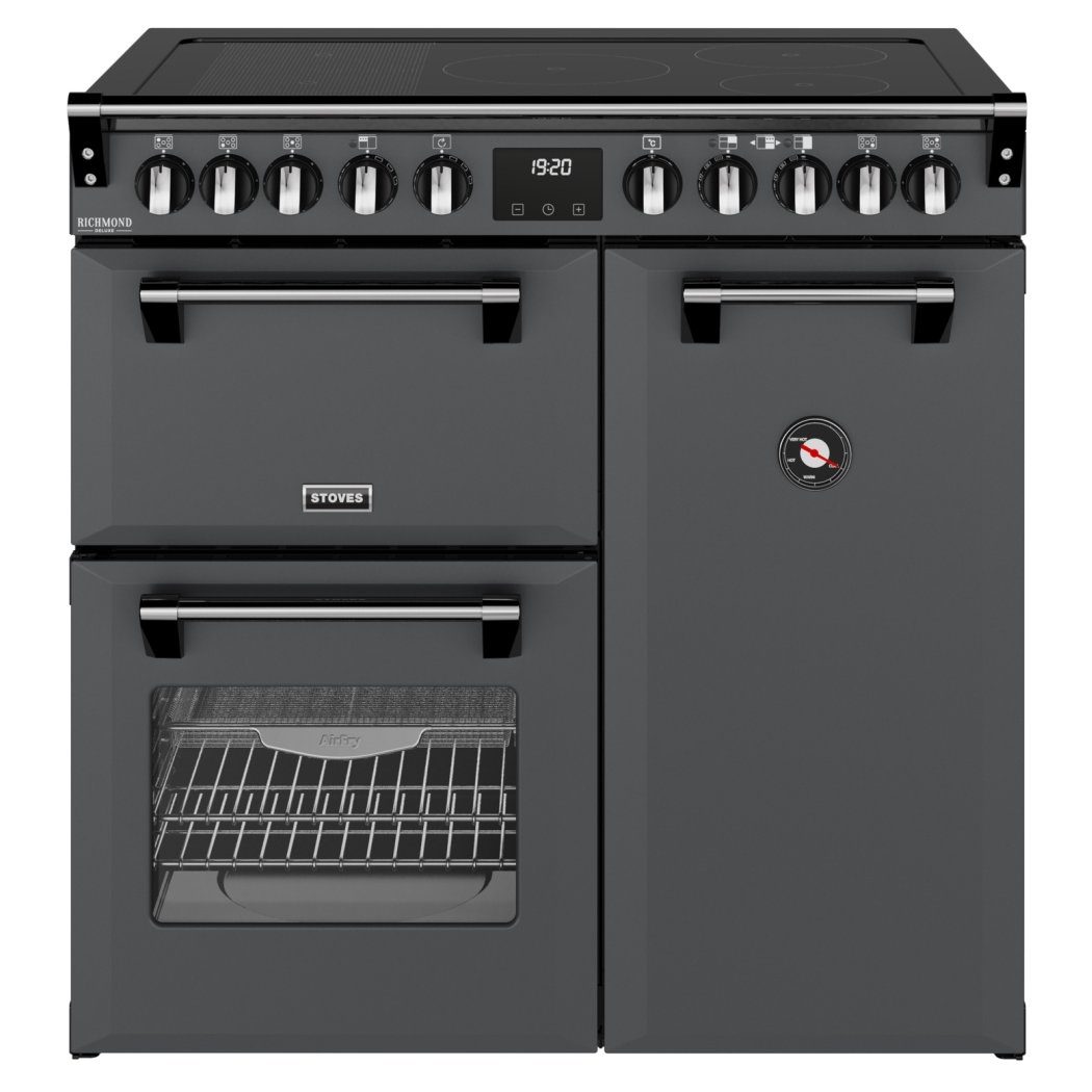 Stoves Richmond Deluxe 90EI Induction Range Cooker 444412009 - Anthracite