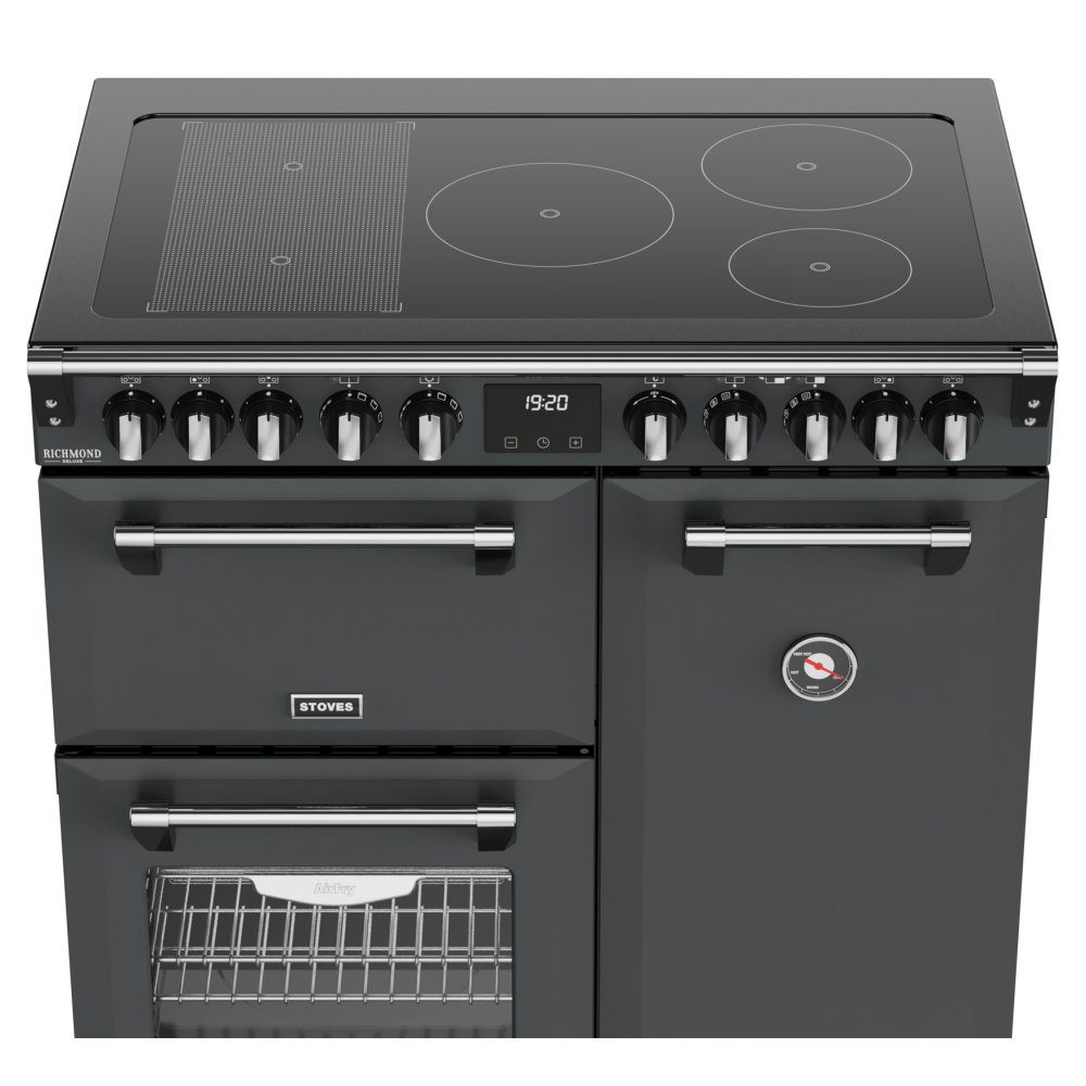 Stoves Richmond Deluxe 90EI Induction Range Cooker 444412009 - ANTHRACITE Stoves Richmond Deluxe 90EI Induction Range Cooker 444412009 - ANTHRACITE