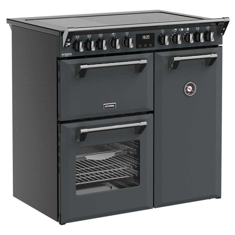 Stoves Richmond Deluxe 90EI Induction Range Cooker 444412009 - ANTHRACITE Stoves Richmond Deluxe 90EI Induction Range Cooker 444412009 - ANTHRACITE