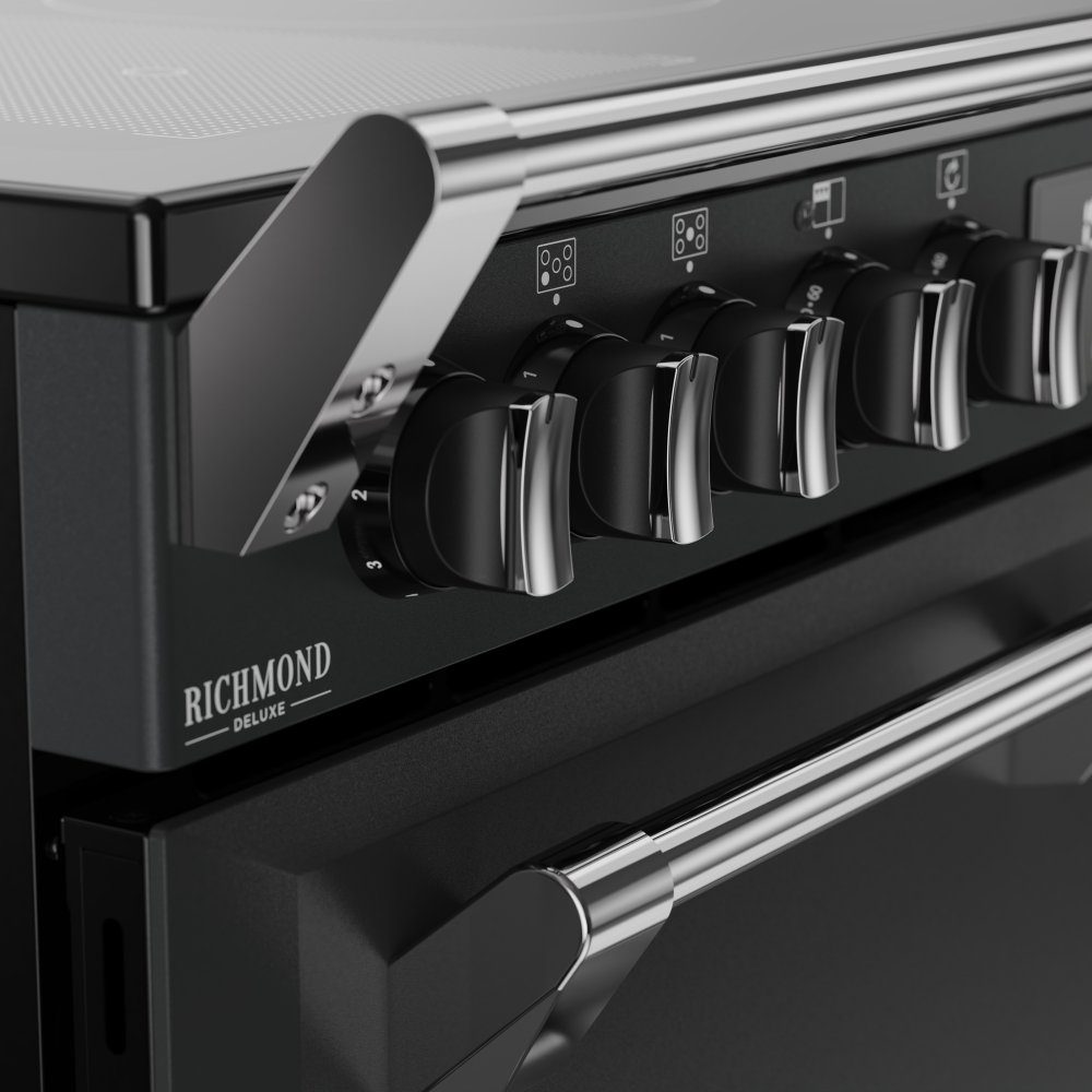 Stoves Richmond Deluxe 90EI Induction Range Cooker 444412009 - ANTHRACITE Stoves Richmond Deluxe 90EI Induction Range Cooker 444412009 - ANTHRACITE