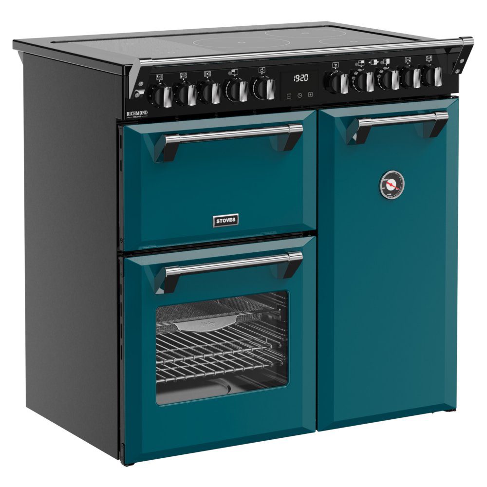 Stoves Richmond Deluxe 90EI Induction Range Cooker 444412013 - DEEP MARINE Stoves Richmond Deluxe 90EI Induction Range Cooker 444412013 - DEEP MARINE