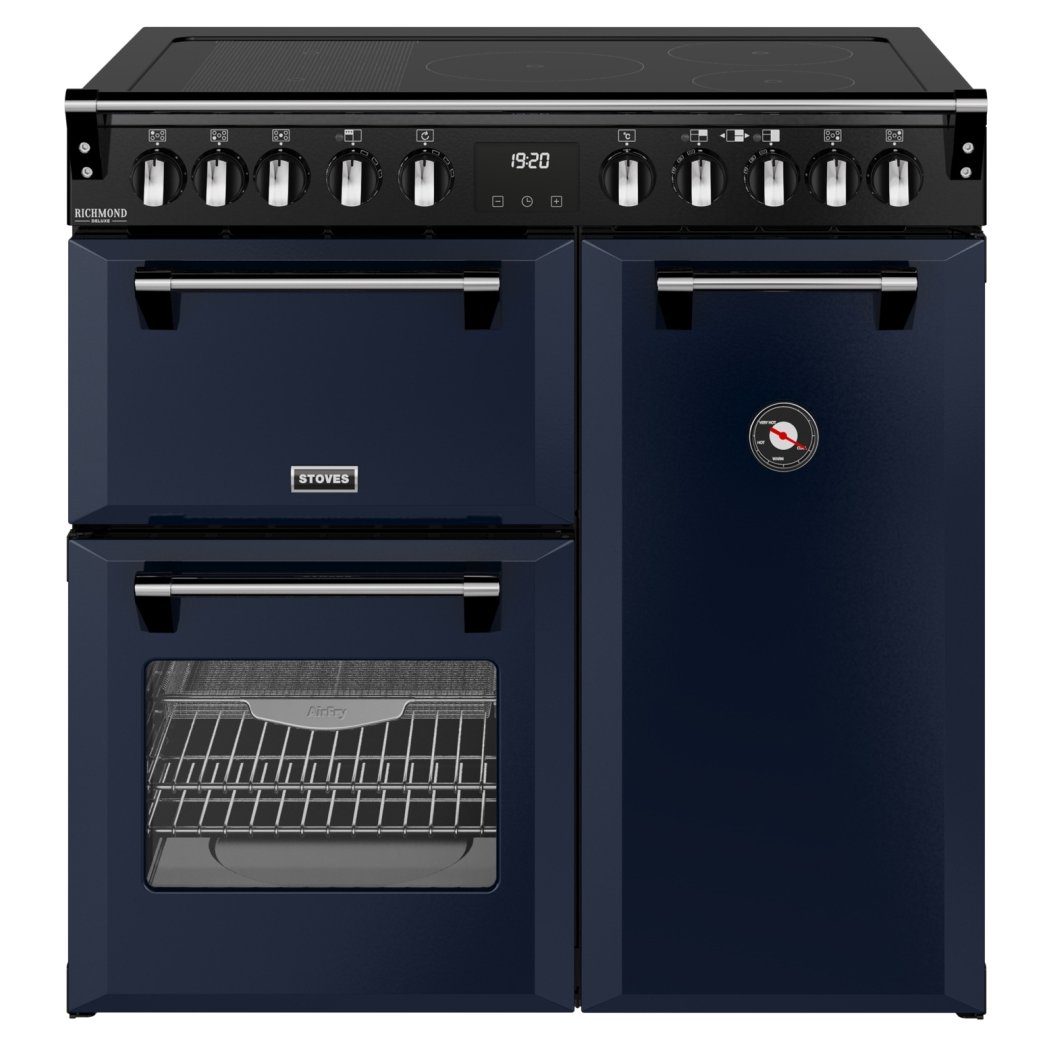 Stoves Richmond Deluxe 90EI Induction Range Cooker 444412012 - Midnight Blue