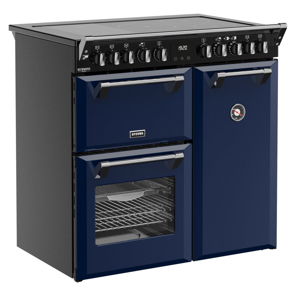 Stoves Richmond Deluxe 90EI Induction Range Cooker 444412012 - MIDNIGHT BLUE Stoves Richmond Deluxe 90EI Induction Range Cooker 444412012 - MIDNIGHT BLUE
