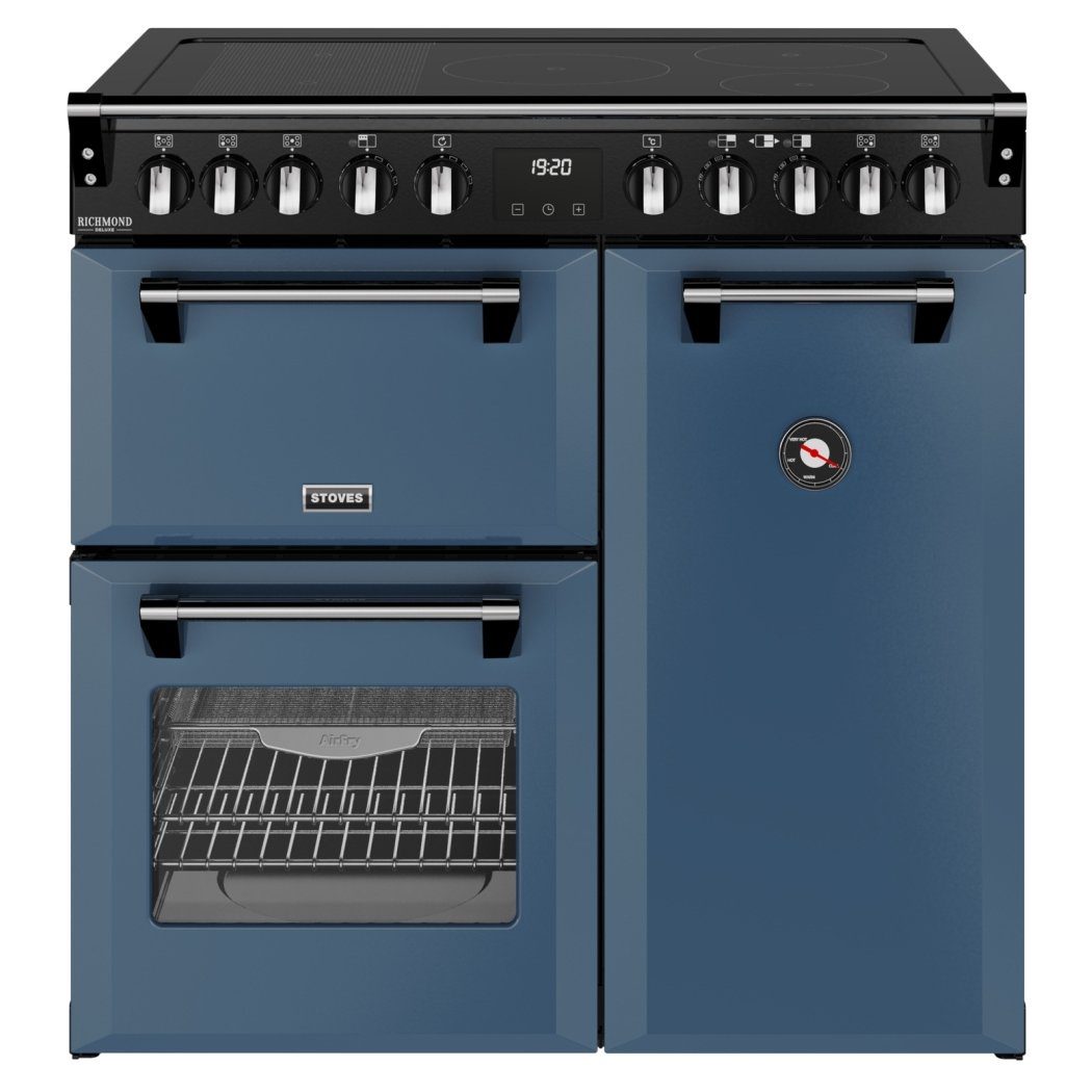 Stoves Richmond Deluxe 90EI Induction Range Cooker 444412011 - Twilight Blue