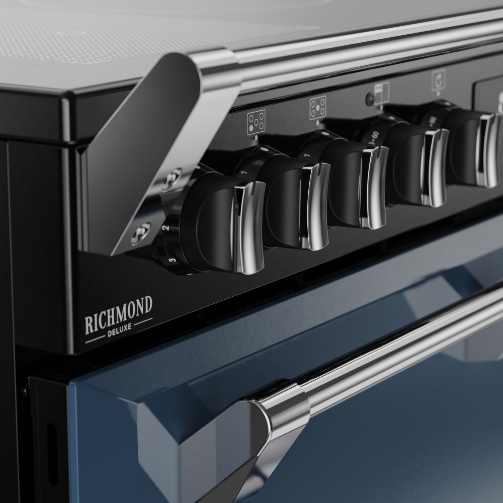 Stoves Richmond Deluxe 90EI Induction Range Cooker 444412011 - TWILIGHT BLUE Stoves Richmond Deluxe 90EI Induction Range Cooker 444412011 - TWILIGHT BLUE