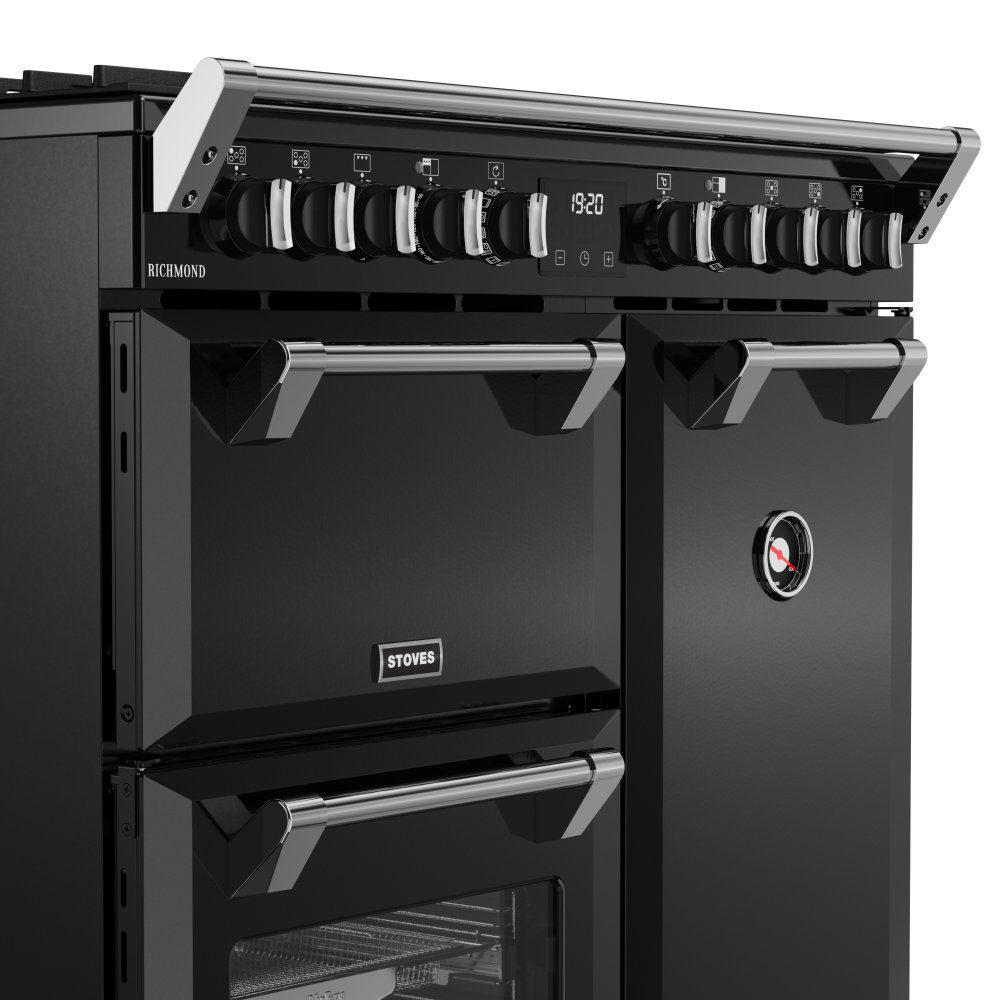 Stoves Richmond Deluxe 60DF Dual Fuel Mini Range Cooker 444411997 - Garnet Red Stoves Richmond Deluxe 60DF Dual Fuel Mini Range Cooker 444411997 - Garnet Red