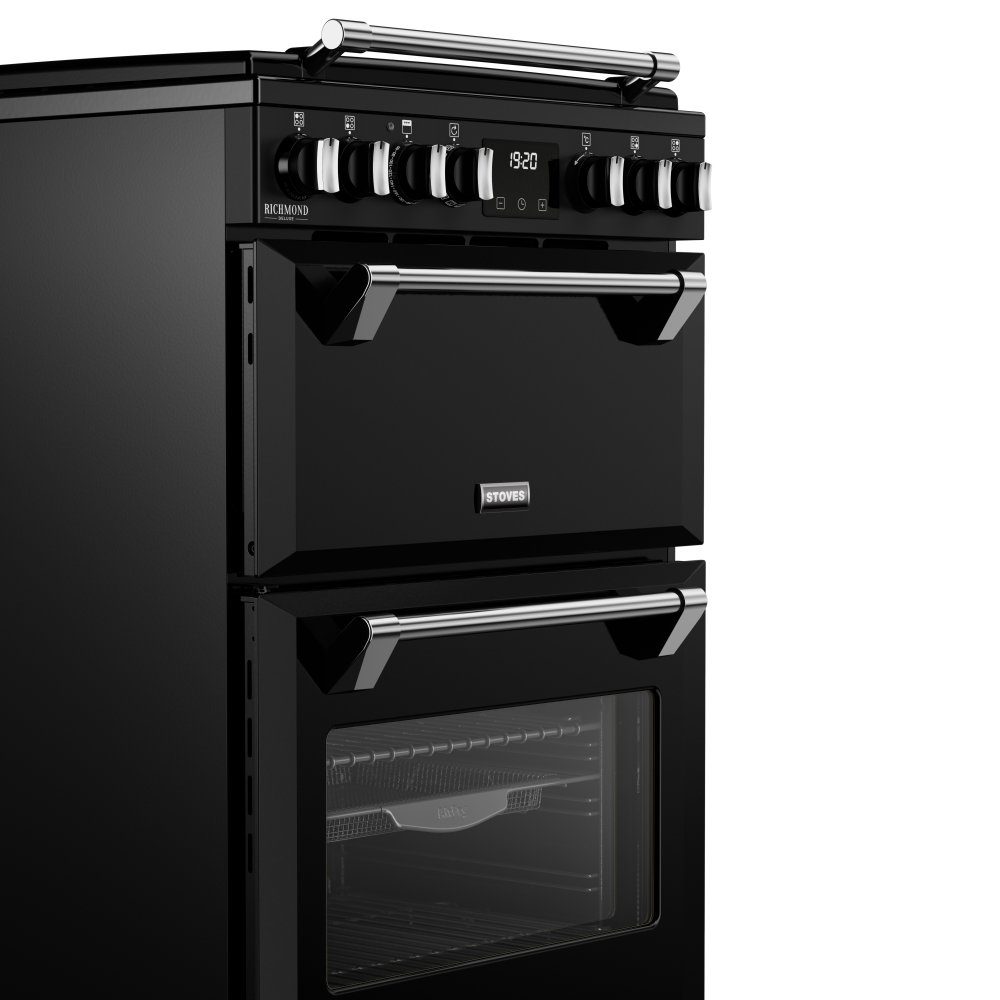 Stoves 60cm Dual Fuel Mini Range Cooker 11844 ST DX MRA RICH 60DF BLK - BLACK Stoves 60cm Dual Fuel Mini Range Cooker 11844 ST DX MRA RICH 60DF BLK - BLACK