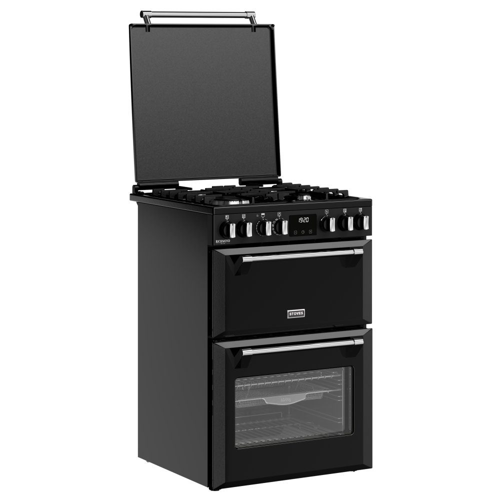 Stoves 60cm Dual Fuel Mini Range Cooker 11844 ST DX MRA RICH 60DF BLK - BLACK Stoves 60cm Dual Fuel Mini Range Cooker 11844 ST DX MRA RICH 60DF BLK - BLACK