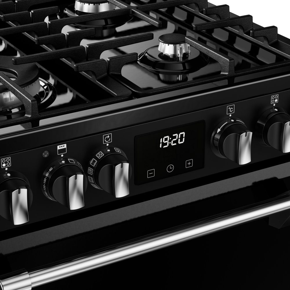 Stoves 60cm Dual Fuel Mini Range Cooker 11844 ST DX MRA RICH 60DF BLK - BLACK Stoves 60cm Dual Fuel Mini Range Cooker 11844 ST DX MRA RICH 60DF BLK - BLACK