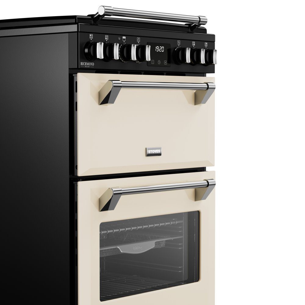 Stoves Richmond Deluxe 60DF Dual Fuel Mini Range Cooker 444411845 - Cream Stoves Richmond Deluxe 60DF Dual Fuel Mini Range Cooker 444411845 - Cream