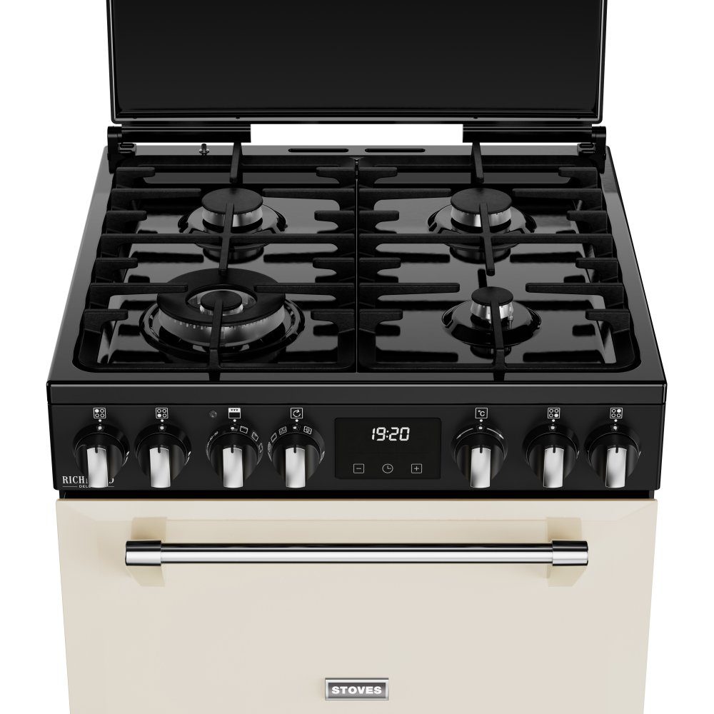 Stoves Richmond Deluxe 60DF Dual Fuel Mini Range Cooker 444411845 - Cream Stoves Richmond Deluxe 60DF Dual Fuel Mini Range Cooker 444411845 - Cream