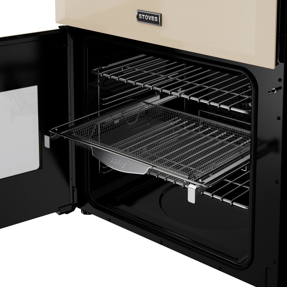 Stoves Richmond Deluxe 60DF Dual Fuel Mini Range Cooker 444411845 - Cream Stoves Richmond Deluxe 60DF Dual Fuel Mini Range Cooker 444411845 - Cream