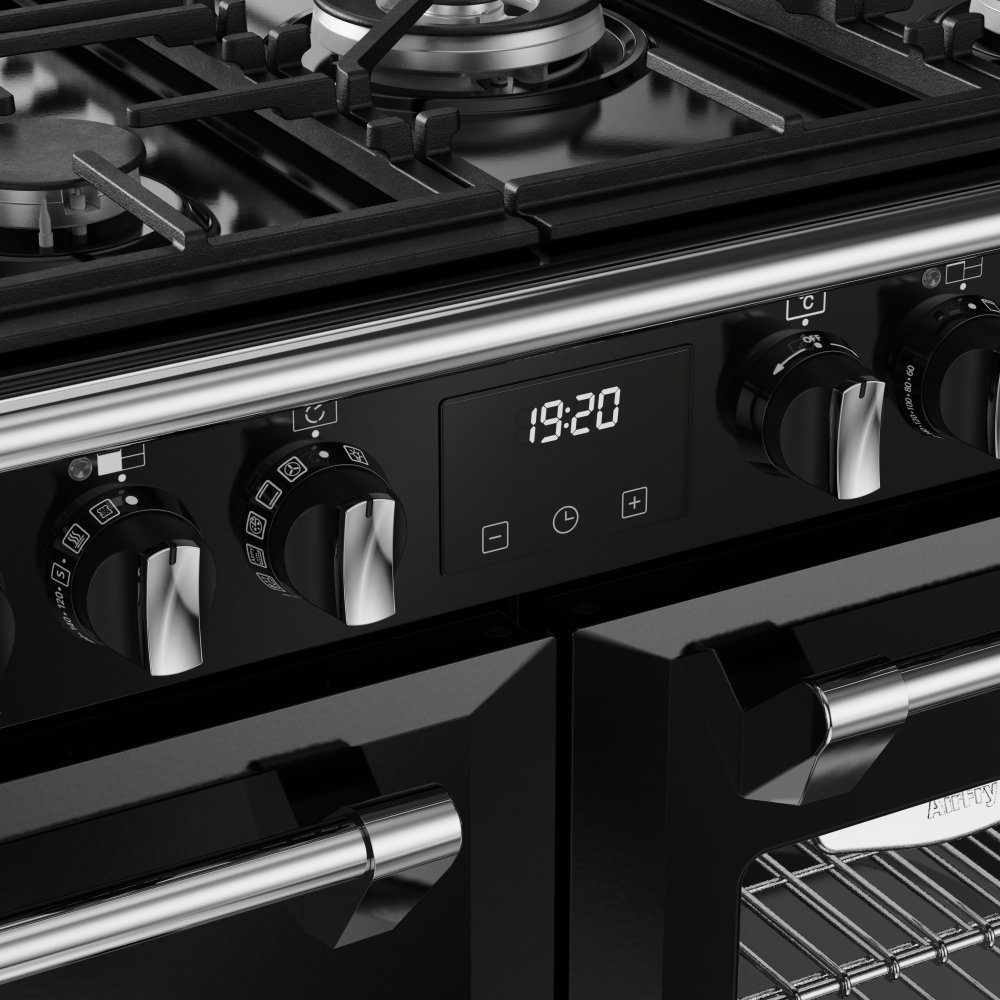 Stoves Richmond Deluxe 100DF Dual Fuel Range Cooker 444411871 - BLACK Stoves Richmond Deluxe 100DF Dual Fuel Range Cooker 444411871 - BLACK