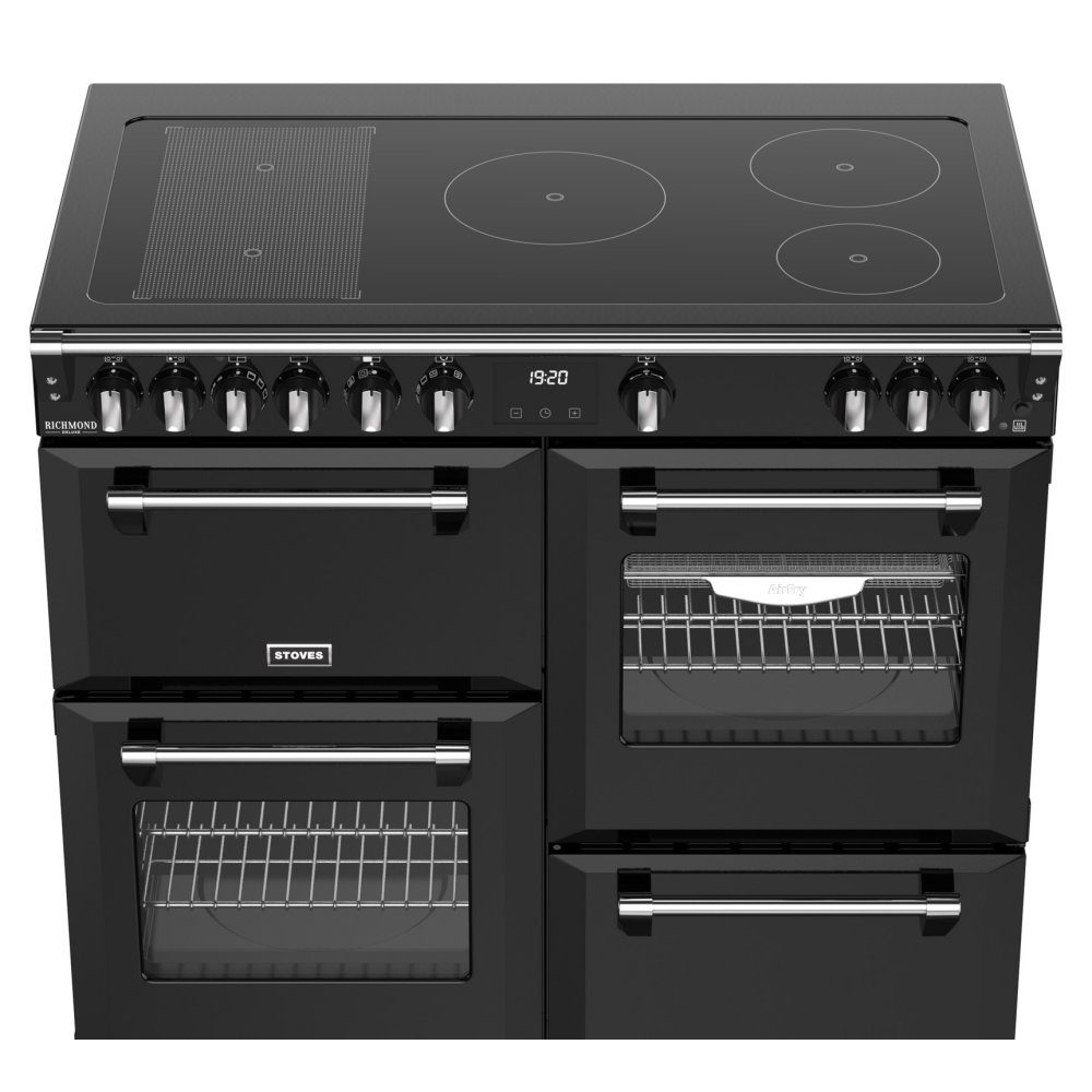 Stoves Richmond Deluxe 100EI Induction Range Cooker 444411873 - BLACK Stoves Richmond Deluxe 100EI Induction Range Cooker 444411873 - BLACK