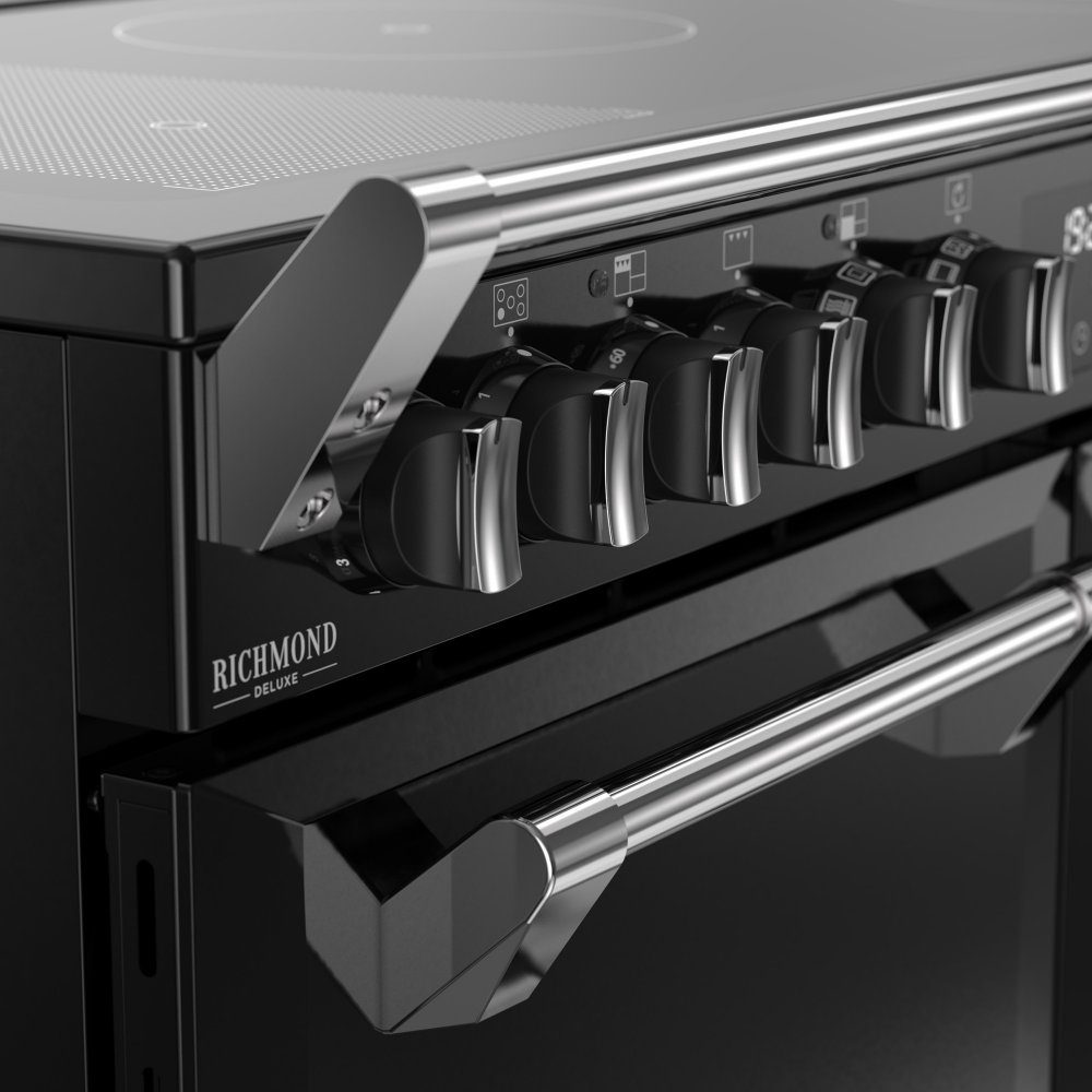Stoves Richmond Deluxe 100EI Induction Range Cooker 444411873 - BLACK Stoves Richmond Deluxe 100EI Induction Range Cooker 444411873 - BLACK