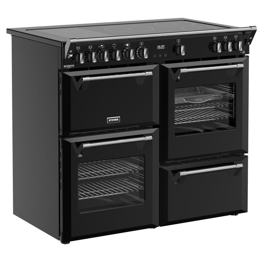 Stoves Richmond Deluxe 100EI Induction Range Cooker 444411873 - BLACK Stoves Richmond Deluxe 100EI Induction Range Cooker 444411873 - BLACK