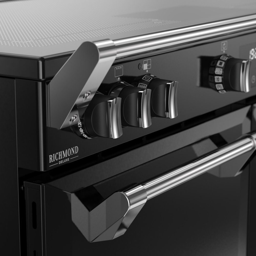 Stoves 11875 Richmond DX 100cm Induction Range Cooker ST DX RCA RICH 100EI ZLS BLK - BLACK Stoves 11875 Richmond DX 100cm Induction Range Cooker ST DX RCA RICH 100EI ZLS BLK - BLACK