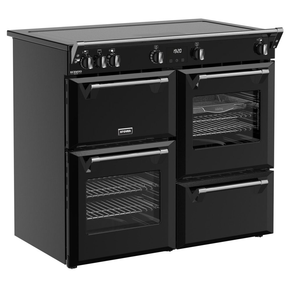 Stoves 11875 Richmond DX 100cm Induction Range Cooker ST DX RCA RICH 100EI ZLS BLK - BLACK Stoves 11875 Richmond DX 100cm Induction Range Cooker ST DX RCA RICH 100EI ZLS BLK - BLACK