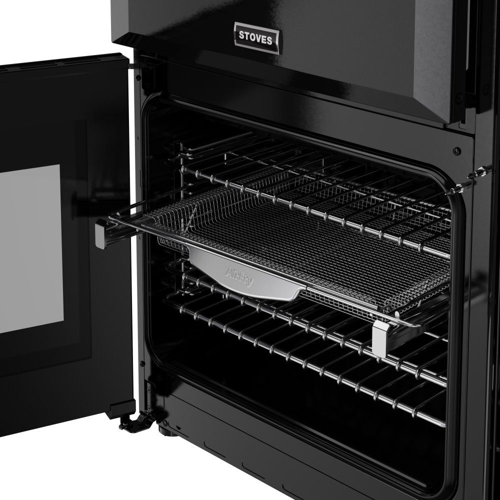 Stoves Richmond Deluxe 90DF Dual Fuel Range Cooker 444411867 - BLACK Stoves Richmond Deluxe 90DF Dual Fuel Range Cooker 444411867 - BLACK