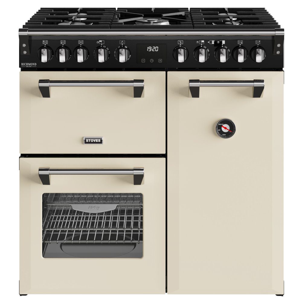 Stoves  11868 Richmond DX 90cm Dual Fuel Range Cooker ST DX RCA RICH 90DF CRM - CREAM