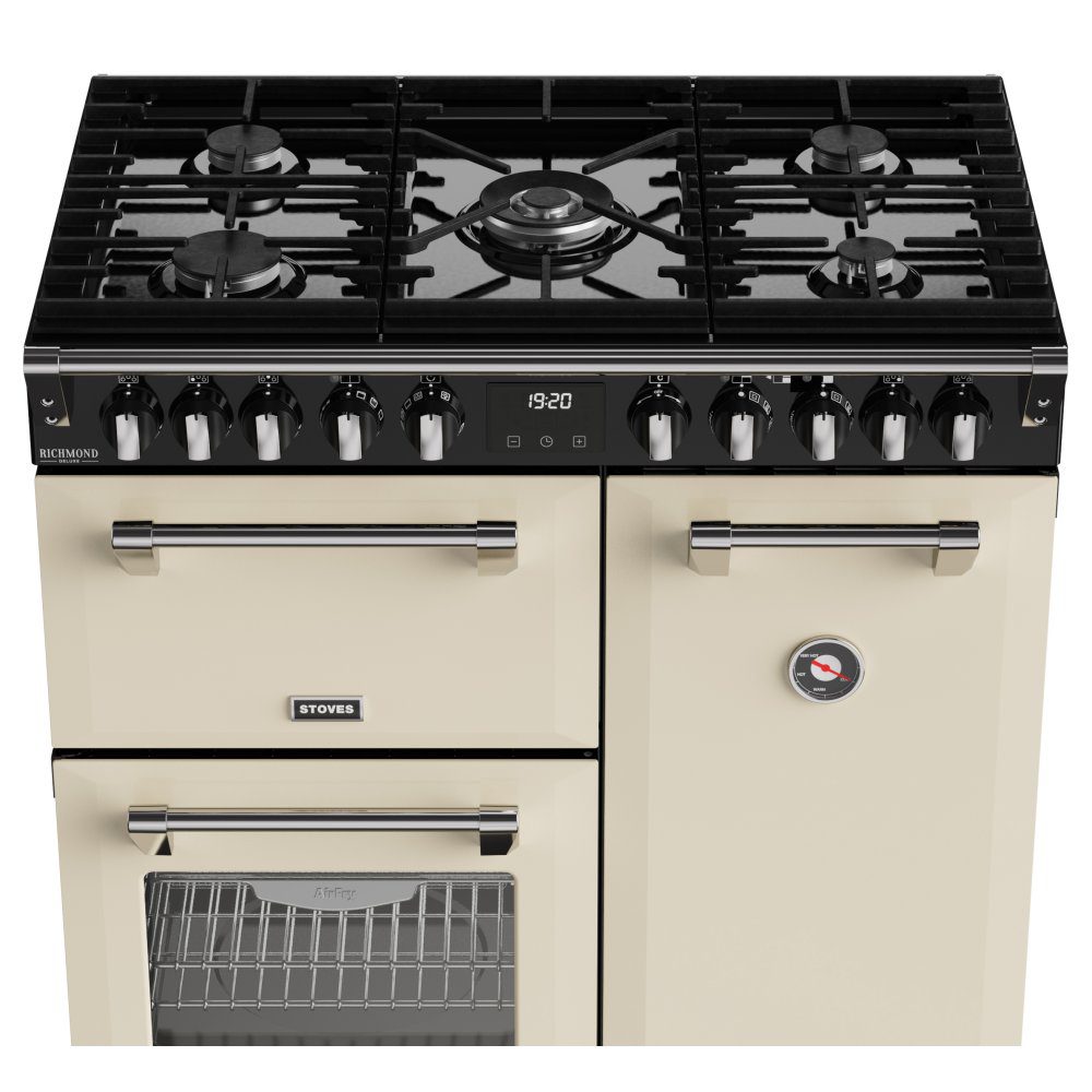 Stoves 11868 Richmond DX 90cm Dual Fuel Range Cooker ST DX RCA RICH 90DF CRM - CREAM Stoves 11868 Richmond DX 90cm Dual Fuel Range Cooker ST DX RCA RICH 90DF CRM - CREAM