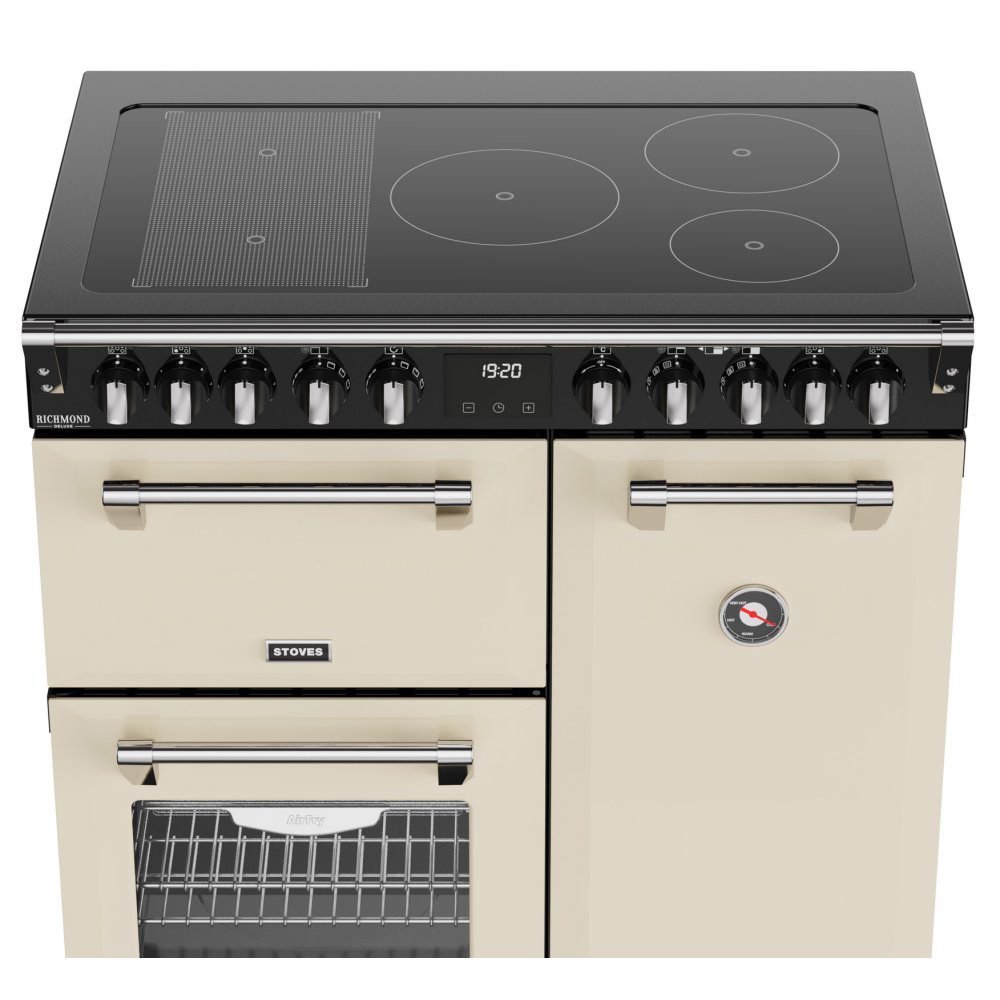 Stoves Richmond Deluxe 90EI Induction Range Cooker 444411870 - CREAM Stoves Richmond Deluxe 90EI Induction Range Cooker 444411870 - CREAM