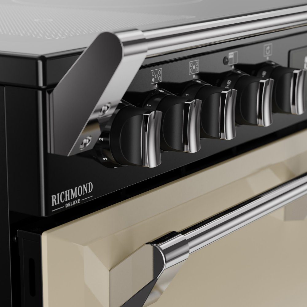 Stoves Richmond Deluxe 90EI Induction Range Cooker 444411870 - CREAM Stoves Richmond Deluxe 90EI Induction Range Cooker 444411870 - CREAM