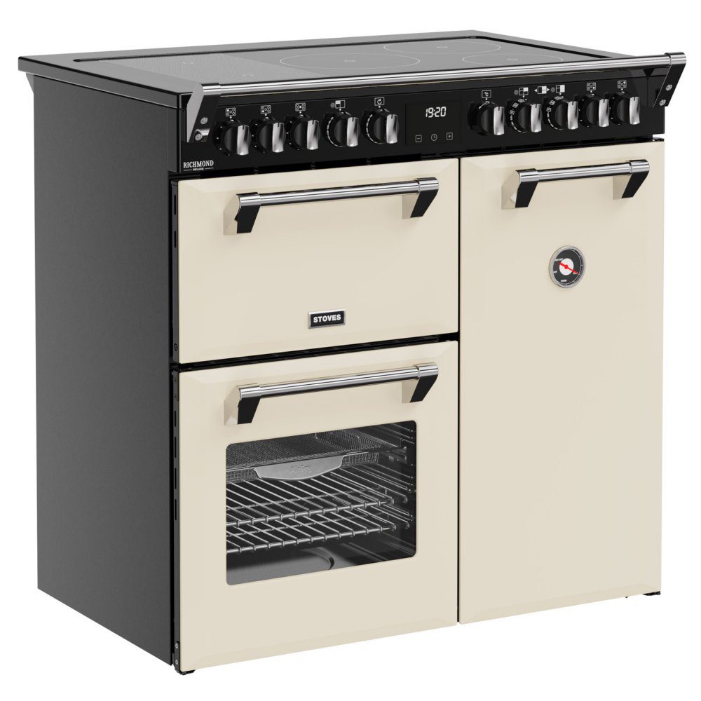 Stoves Richmond Deluxe 90EI Induction Range Cooker 444411870 - CREAM Stoves Richmond Deluxe 90EI Induction Range Cooker 444411870 - CREAM