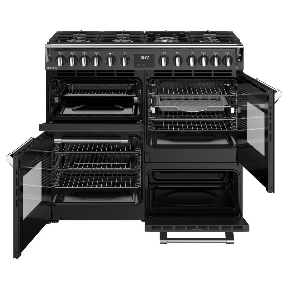 Stoves Richmond 100DF Dual Fuel Range Cooker 444411855 - ANTHRACITE Stoves Richmond 100DF Dual Fuel Range Cooker 444411855 - ANTHRACITE