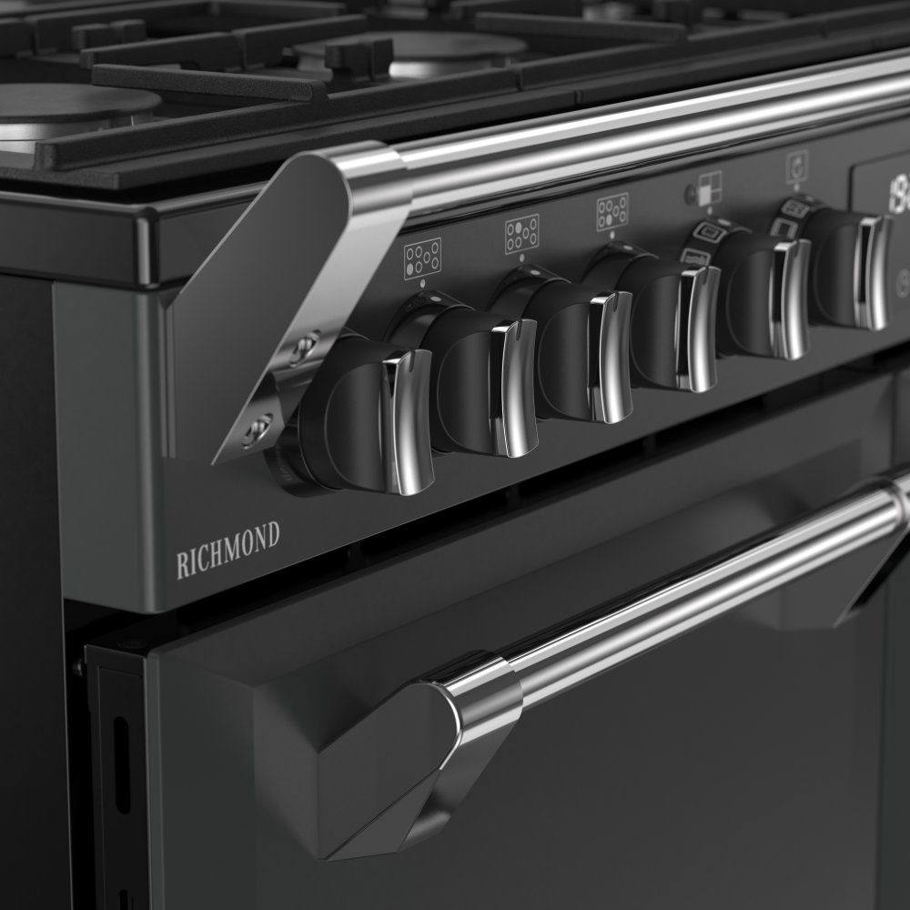 Stoves Richmond 100DF Dual Fuel Range Cooker 444411855 - ANTHRACITE Stoves Richmond 100DF Dual Fuel Range Cooker 444411855 - ANTHRACITE