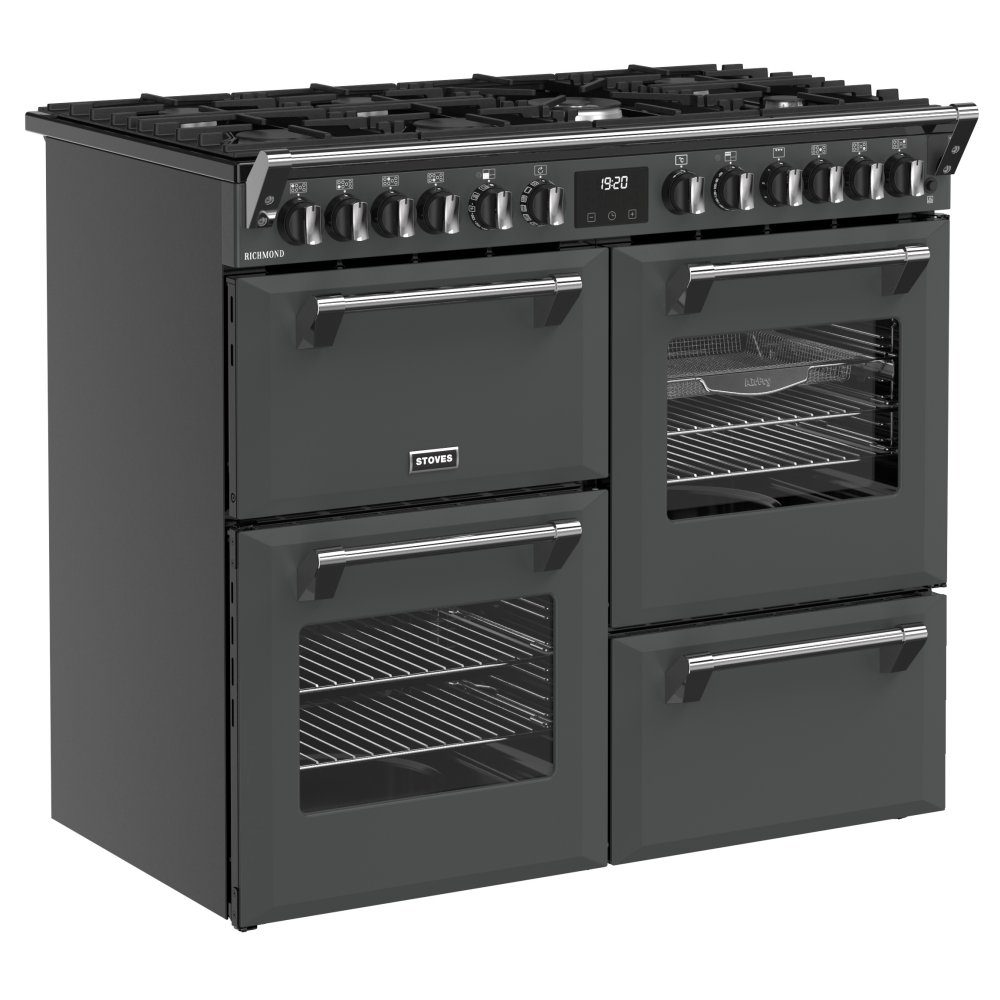 Stoves Richmond 100DF Dual Fuel Range Cooker 444411855 - ANTHRACITE Stoves Richmond 100DF Dual Fuel Range Cooker 444411855 - ANTHRACITE